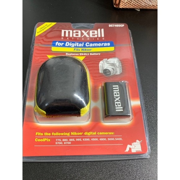 Maxell batteries digital camera  nikon  replace  EN-EL1 - Picture 1 of 3